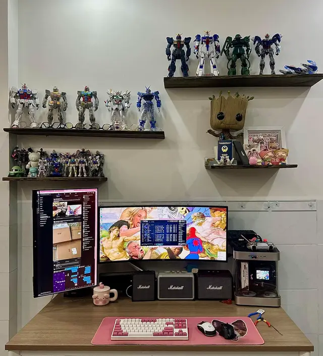 (P22) Gundam hệ setup  #PC #Laptop #Setup #Decor #Setup #Gocxinhgocxin  