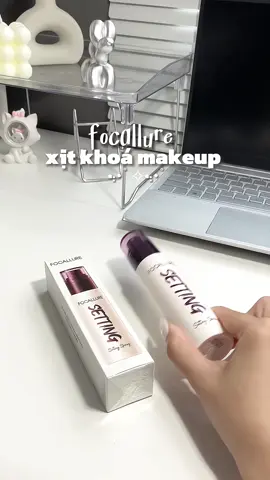muốn có lớp nền đẹp thì phải có xịt khoá nền nha mb uii 🤩✨#xuhuong #unbox #unboxing #viral #foryou #fypシ #xitkhoanen #focallure 
