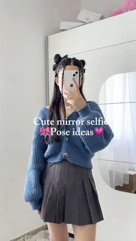 cute Pose ideas🎀 #poseideas #mirorselfie #poses 