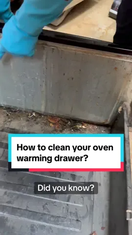 Did you know your oven drawer can come out? I left everything you know where 😉#oven #kitchen #clean #stove #dirty #drawer #viral #CleanTok #trending 