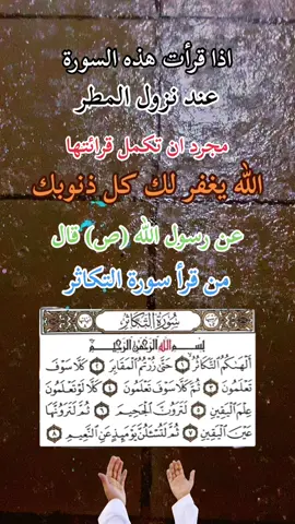 اذا قرأتها عند نزول المطر غفرت ذنوبك #دعاء #دعاء_المطر #لقضاء_الحوائج #غفران_الذنوب #سورة_التكاثر #احاديث_الرسول_صل_الله_عليه_وآله_وسلم #حديث #النبي_محمد_صلى_الله_عليه_و_آله_وسلم #صادق_المروج #سید_صادق_المروج #السيد_صادق_المروج