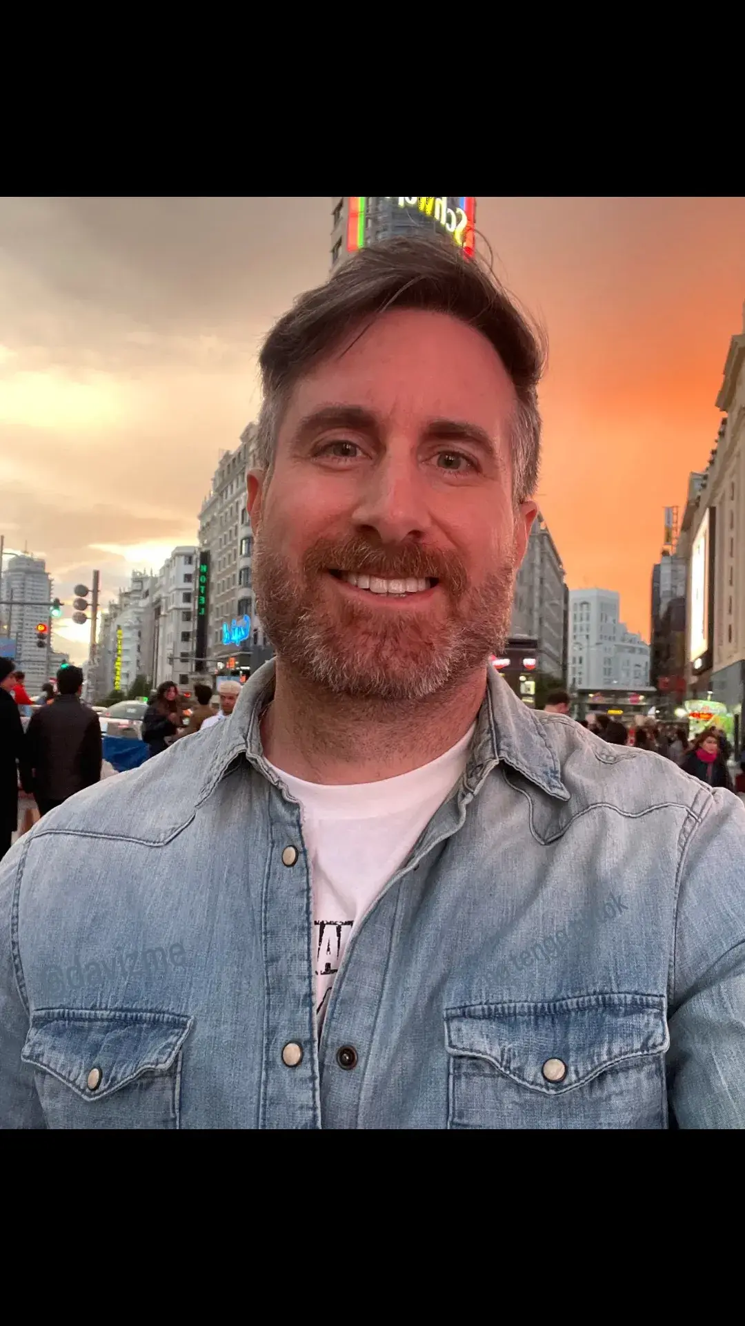 Orange.  I thought it was a Storm forming over the Capitol tower.  At first it was black and as the sunset progressed it turned this intense tone.  And it didn't rain.