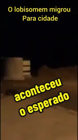 lobisomem migrou para cidade #videos assustadores #criatura estranha #lobisomem 