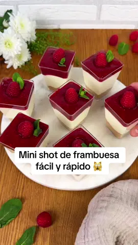 Mini shot de frambuesa