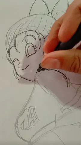 dibujado a bulma #dragonball #anime #zeldriel #dibujosfaciles #bulma 