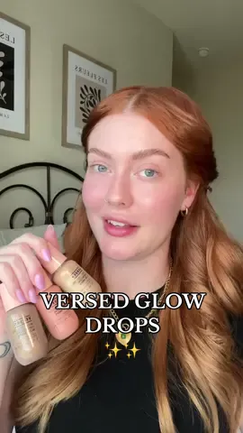 Glowing skin era! You can find @Versed Glow Drops at VERSEDSKIN.COM (http://. versedskin.com/ or @target 🫶🏻✨ #versedpartner #versedskincare #palegirlmakeup #palegirlsoftiktok #paleskinmakeup #bronzingdrops #glowyskin #affordableskincare #cleanskincare 