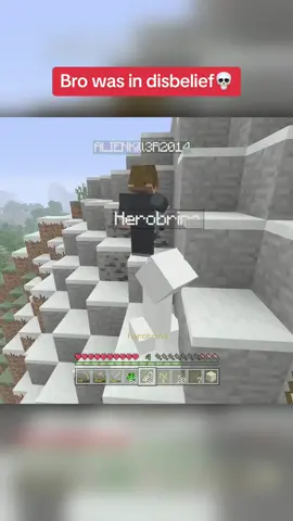 bro was flabbergasted💀 #Minecraft #minecraftmemes #xboxaddictionz #herobrine #trolling #meme 