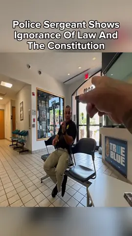 Police Sergeant Shows Ignorance Of Law And The Co