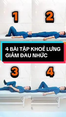 4 BÀI TẬP KHOẺ LƯNG, GIẢM ĐAU NHỨC, tốt cho người thoái hoá, thoát vị đĩa đệm #drducle #therapy #therapy360 #baitapchomoinguoi #daulung #thoatvidiadem #thoaihoacotsong #daulungcap #foryou #trending 