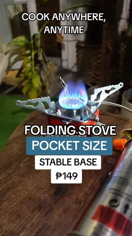 POCKET SIZE NA FOLDING CAMPING STOVE - STABLE BASE - ₱149 to ₱249 ONLY #campingessentials #campingstove #titogaming #portablestove #tipidtips #campinggear #butane 