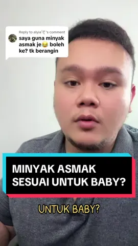 Replying to @alyia🕊 #shouldbeme  Bagi aku kriteria keselamatan dan efficacy dan dipatuhi oleh @Asmak Family .. Boleh nak pakai untuk baby cuma jangan letak di kawasan hidung sudah… #dr1share 