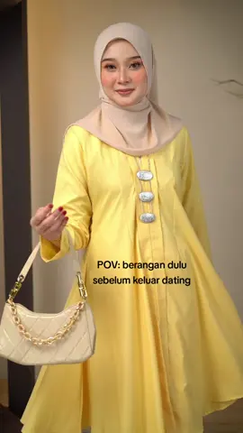 Auto nampak manis & sopan dengan Kebarung Juwita kod warna yellow 💛 #tiktokshopmalaysia  #bajuraya2024viral  #bajukurung2024  #kebarunglabuh   #bajucotton  #racuntiktok  #ootdraya  #yellow #trending2024