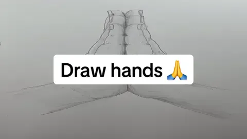Draw praying hands 🙏 Easy drawing lesson for beginners on how to draw hands. #drawinglesson #howtodraw