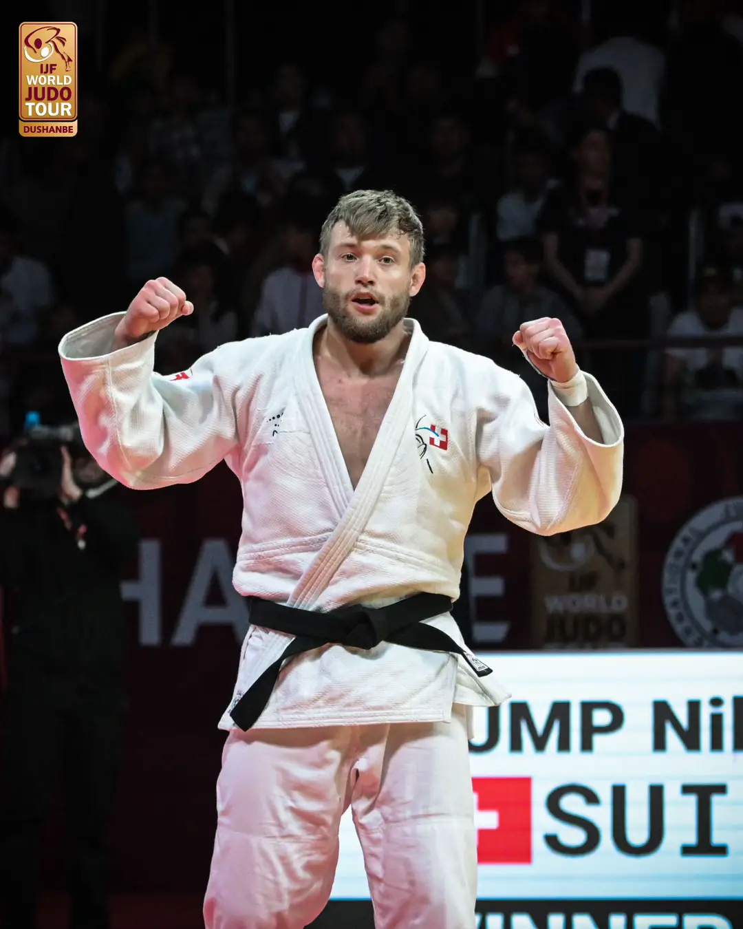 Stump obeys his red back number!🇨🇭🥇 Follow all the action on JudoTV.com 💻 #JudoDushanbe #Judo #Dushanbe #Tajikistan #Sport #Olympics #OlympicQualifiers #RoadToParis2024 #WJT #Harvest