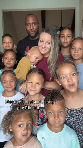 Out of all the crazy things I see on the daily in public…two loving parents raising a large family causes stunned silence?  Make it make sense. 😂 #family #faith #justtwoparentsonamission #soontherewillbe13ofus 