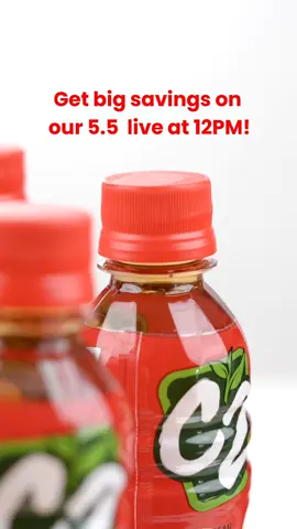 Big discounts await you this 5.5! Join our live at 12pm for exclusive promos on your favorite URC products! #C2 #urcphilippines #summerdrink #tiktokshop #fyp