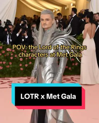 Imagine the Lord of the Rings characters like Legolas, Galadriel, Elrond and even Gollum went to Met Gala #metgala #creatorsearchinsights #lotr #legolas #lordoftherings #redcarpet #galadress 