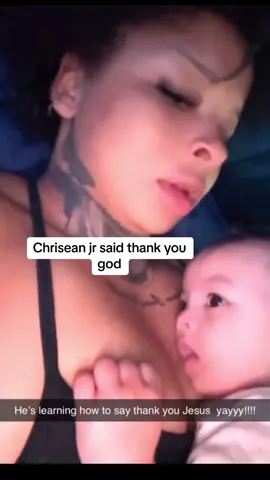 Chrisean jr said thank you god chrisean and chrisean jr is covered in the blood of jesus #chriseanrock #chriseanjr #chriseanjrtalk #thankyougod #godbless #trending #fyp #chrisean 