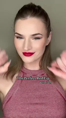 The perfect Red Lip With L’oreal 💋 - @NYX Professional Makeup : Lip Pensil : Hot Red - @loréal paris usa : Lipstick : True Red ♥️
