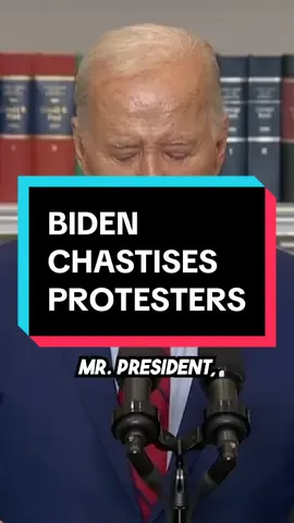 Joe Biden says anti-war protests have not made him reconsider his Israel policy #joebiden #ceasefirenow #freepalestine #gaza #israel #ceasefire 