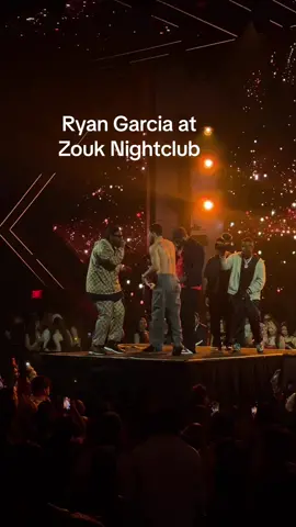 Ryan Garcia spotted at #zouknightclub at @Resorts World Las Vegas singing his song “Blessed, Highly Favored” with Fooly Faime, and Gaiinz. #ryangarcia is presumably in town for the Canelo Alverez-Jamie Mungia fight being held on tonight. Canelo is scheduled to make an appearance at Zouk Nightclub after his fight, win or lose.  📸 Courtesy of Zouk Las Vegas #lasvegas #canelo #mungia #vegas #zouknightclub #resortsworld #boxing #rapping 