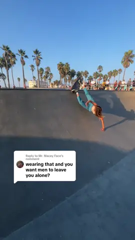 Replying to @Mr. Macey Face did yall know if you skate in a bikini and/or a tank top with no bra thats grounds to be harrased by men? #veniceskatepark 