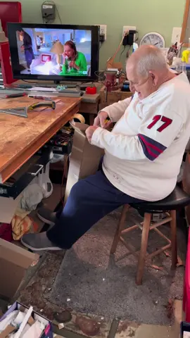 This man will complain about the handmade boxes 🤣 BUT he truly loves reading all the comments are all are leaving on his ebay account 🫶🏻💕 #grandma #grandpa #jockandbelle #Love #laugh #funny #funnyvideos #grandparents #ebaysellersoftiktok 