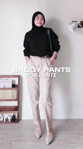 Happy kalo ada celana yg punya banyak size apalagi yg bisa buat office & hangout look kaya gini 🫶🏻✨ #baggypants #celanakantor #outfitideas @calamby.id 