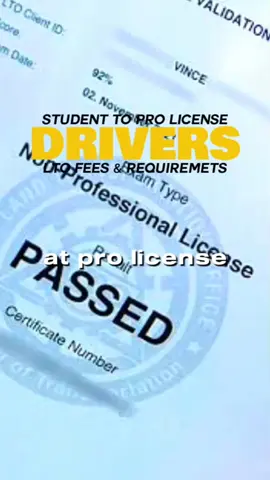 Replying to @chrstnznr Updates of fees and requirements para sa pag apply ng Student License, Non Pro License at Professional Drivers License sa LTO.  Full Tutorial. #nonprolicenserequirements #driverslicense #ltodriverslicense #ltoprocess #ltorequirements #studentlicense #professionaldriverslicense 