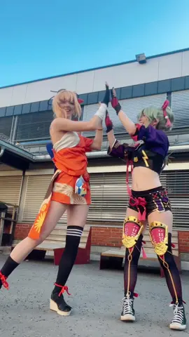 This is what Yoimiya and Kuki does in their spare time  Kuki Shinobu: @Scarlet 🐱  #cosplay #GenshinImpact #yoimiyacosplay #kukishinobucosplay #yoimiya #kukishinobu 