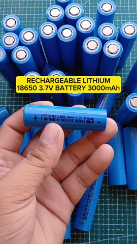 Rechargeable Lithium 18650 3.7V Battery  3000mAh #fypシ #battery #rechargeable #DIY #diyproject 