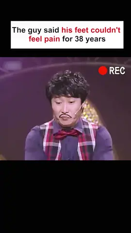 The guy said his feet couldn’t feel pain for 38 years#fyp #tiktok #LearnOnTikTok 
