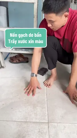 Xủa lý vết dơ bẩn nền gạch trầy xước bám màu #noitro #drnatro #LearnOnTikTok #CleanTok #taydanang 