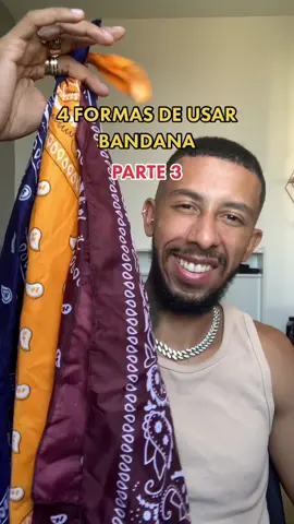 4 maneiras de usar bandana - parte 3 #bandana #afro #afrohair #streetwear #OOTD #outfit 