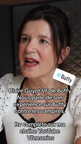 La vf de Buffy (Claire Guyot) nous parle de ses souvenirs de doublages sur Buffy. #buffy #buffythevampireslayer #buffysummers #buffycontrelesvampires #sarahmichellegellar #claireguyot #voixfrancaise #vf #vfenseries #doublage #doublagevoixfrancaise #doublagevf #slayer @buffycontrelesvampire5 