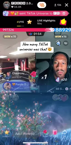 The most gifts I’ve ever seen dropped in a #tiktok #battle @🅵🆁🅴🆂🅷 2.0 🧡🔐 @BB GAMING 
