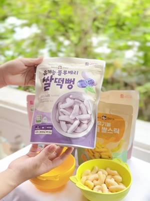 Bánh ăn dặm thanh dẹt cho bé 6 tháng Mom’s Choice từ gạo hữu cơ Hàn Quốc ALADDIN VINA #banhhuuco #banhandam #aladdinvina #momchoice 