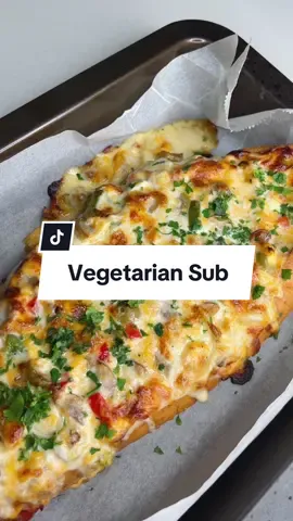Dinner Idea 💡  This sub is perfect for a lazy girl dinner or even a great idea for entertaining. There is no method and l what I love is that you just add your favourite ingredients. I am keeping it vegetarian 🌱 however adding chicken, or your favourite protein will be a great idea too! Heres the ingredients I used. I didn’t measure quantities as I just winged it. INGREDIENTS - 1 French Loaf - Grated cheese of your choice - Sliced pineapple  - Mayonnaise  - Chillies - Olives - Sliced onions - Red & Green pepper - Mushrooms  - Fresh Parsley OTHER TOPPINGS YOU CAN ADD - Corn - Chicken - Ham - Feta - Jalapeños  - Bacon #foodrecipesideas #vegetariansub #vegetarianmeals #TikTokCookbook #sub 