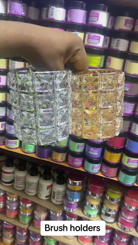 Brush holder is Avaliable in the store Price: N7000 #brush #brushholder #brushholdermakeup #nailtech #nailart #beautystudio #nails #nails #nailsartvideos 