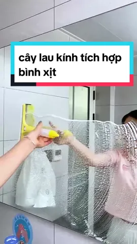 Cây lau kính tích hợp bình xịt Cây gạt nước lau kính cầm tay thông minh làm sạch mọi bề mặt phẳng #giadungnicehouse #giadungtienich #caylaukinh #caylau 