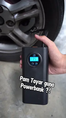 Pam tayar portable paling senang nak guna. Boleh simpan sebijik dekat dalam kereta guys untuk emergency 👍🏻 #portablepump #airpump #racuntiktok #powerbank #pumptyre 