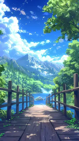 Lake Dock - Nature Scenery - Anime Inspired - Oil Painting style wallpaper #fyp #anime #oilpainting #midjourney #aestheticwallpapers #wallpaper #nature 