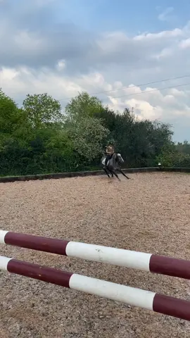 2nd ride on my little youngster Lily.  She’s just turned 4.  All perfect untill she saw a 🐰 run out  the hedge :)   But she got it together 🩷🩷 #younghorse 