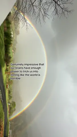 Cue up lovely day by bill withers #rainbow #nature #livin 