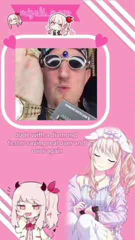 did you guys know that mizuki_crops’ favorite charcater is actually mafuyu asahina 😅😅😅😅🤔🤔🤔🤔🤞🤞🤞 || dude with a diamond tester saying real over and over again #fyp #viral #projectsekai #colorfulstage #sega #nightcord25ji #pjsk #mizuki #mizukiakiyama #crop #croppedvideos 