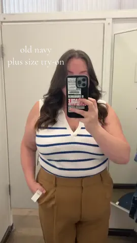 I’ve been in a style rut recently - wearing a lot of the same pieces and I haven’t really purchased anything new. The girls have been saying to check out @Old Navy Official lately for some cute spring pieces… so here’s a little try-on I did there.  I’ve done these on my stories a ton over the years, but figured they’d have a more permanent place on the feed.  Outfit details with sizing - everything will be linked in my stories/ LTK as well:  Outfit 1:  Striped Top size XL  Pants size XL  Outfit 2:  Dress size L Outfit 3:  Denim jacket size XL (bust is 38I & it buttoned over)  Denim skirt size 14 (def ran big imo)  Outfit 4/5: Vest Size XL (thought it was a little big all over)  Skirt size XL  Blazer size XL  Outfit 6:  Top size XL  Skirt size XL   #plussizefashion #tryon #tryonhaul #oldnavy #oldnavystyle #plussizetryon #plussizestyle #curvyfashion #plussizetiktok #plussizeedition 