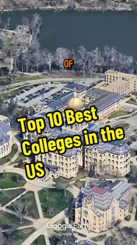 Top 10 Best Colleges in the US  #top10 #googleearth #college #best #usa #fyp 