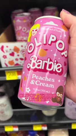 OLIPOP x Barbie Peaches & Cream Tastes Test 💕🎀🍑🍬 #olipoparmy #guttok #olipopxbarbie #tastetest #drinktok #olipop @OLIPOP 