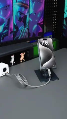 A data cable with strong self-management capabilities. A data cable with built-in magnetic suction function and 100 watts of high power. Desktop charging will never be a mess again.#fyp #Tech #momax 