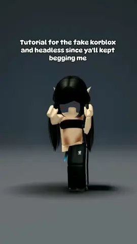 I really wanna gatekeep this😭 #roblox #fakekorblox #fakeheadless #viral #trend 